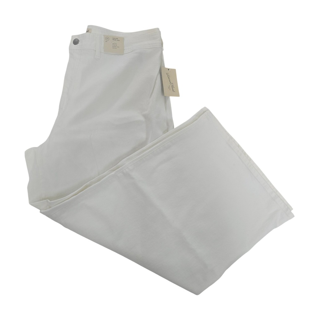 Universal Thread White Sailor Wide Leg High Rise Jeans Size 17 Regular NWT‎